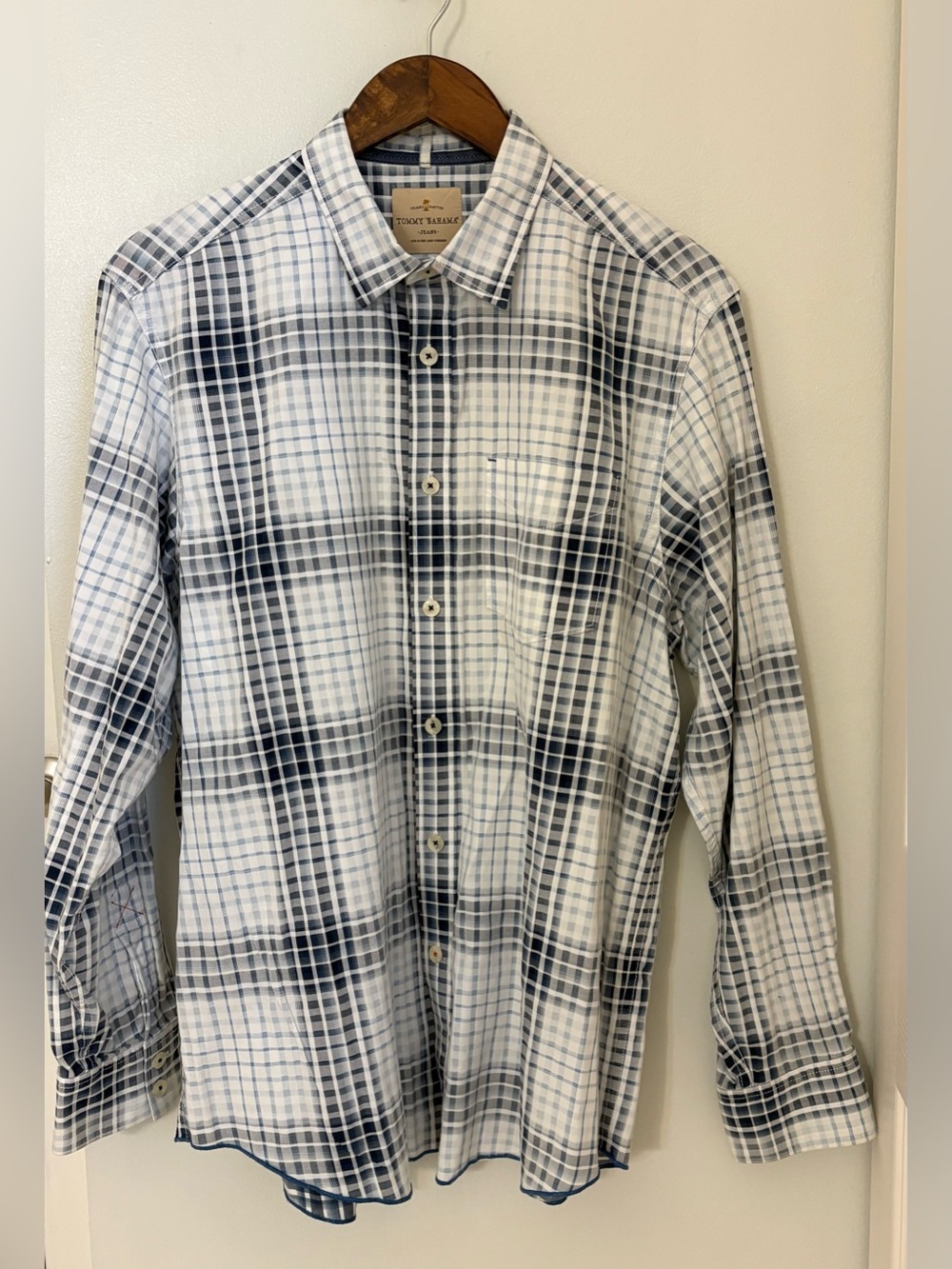 Tommy Bahama Jeans , Life One Long Weekend, Shirt Men’s Sz:M, 100% Cotton Plaid